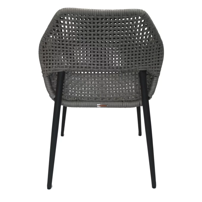 Hawk Halls' Patagonia Chair in Light Grey and Anthracite Aluminium. Close Up