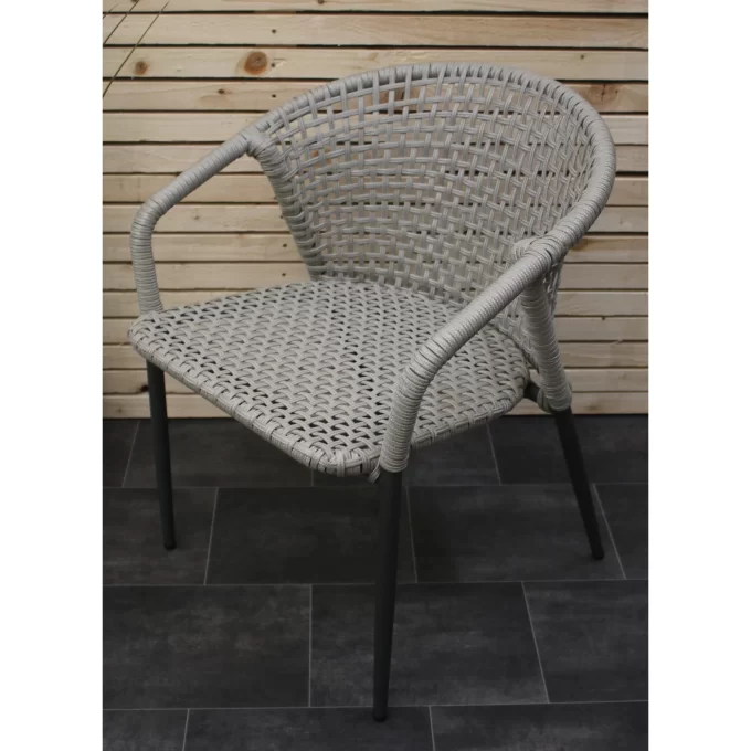 Hawk Halls' Rocky Chair in Light Grey and Anthracite Aluminium. Close Up