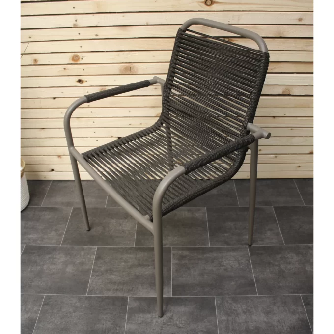 Hawk Halls' Salina Chair in Black/Pink and Warm Grey Aluminium. Close Up